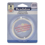 Beadalon German Style Wrapping Wire, Round, Silver Plated, 22 Gauge, 10 m / 32.8 ft - color: Silver Plated, size: 22 gauge / 32.8 ft