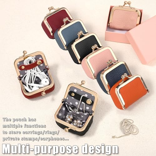 Zivyes Mini Jewelry Box Travel Small Coin Purse Organizer Case Genuine Leather Tiny Size (Green) - color: Green-Tiny