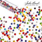 John Bead Czech Glass Seed Beads 6/0 Obsidian Glare Mix Beads for Jewelry Making Crafts, 23g Vial - color: Obsidian Glare Mix