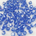 200pcs 6mm Bicone Crystal Glass Beads Faceted Bicone Crystal Beads Bulk Glass Spacer Beads for Bracelets Necklace Pendants Earrings DIY Jewelry Craft Making(Light Blue AB) - color: Light Blue AB, size: 6mm