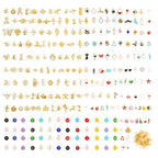 352 Pcs Assorted Charms for Jewelry Making,Mixed Enamel KC Gold Alloy Letter Pendants,Wholesale Bulk Jewelry Charms for DIY Necklace Bracelet Earring and Crafting - style: A4:Charms-252PCS