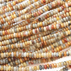 2x4MM 150PCS Crazy Lace Agate Tube Rondelle Abacus Disk Spacer Loose Beads for Jewelry Making - color: Crazy Lace Agate, size: 2x4mm abacus-shaped