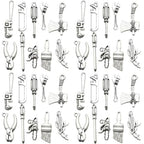 Sailanzi 60pcs Ancient Silver Tool Series Wrench, Screwdriver, Hammer Jewelry Making DIY Keychain Earrings Pendant Various Design Charms for Jewelry Making Bracelets Necklace(SN604) - color: SN604