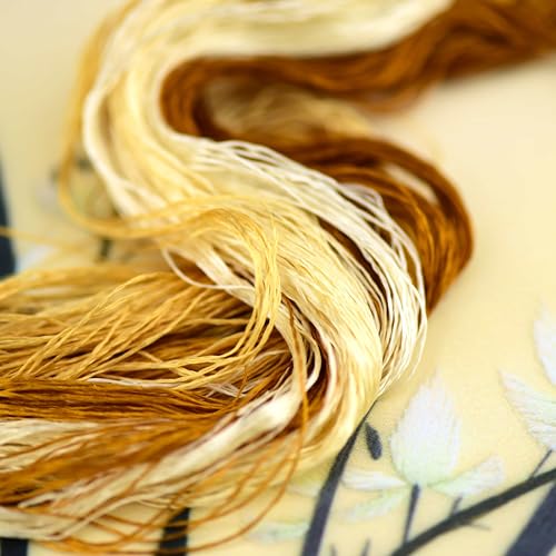 Natural 100% Mulberry Handmade Embroidery Silk Thread Silk Floss (36) - color: 36