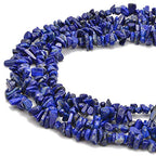 5-8mm Natral Healing Gemstone Waist Bracelets Necklace Kit Irregular Stone DIY Crafts Design Jewelry Making 1 Strand per Bag Approxi 34 inch (Blue Lapis Lazuli Chips) - color: Blue Lapis Lazuli Chips