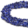 5-8mm Natral Healing Gemstone Waist Bracelets Necklace Kit Irregular Stone DIY Crafts Design Jewelry Making 1 Strand per Bag Approxi 34 inch (Blue Lapis Lazuli Chips) - color: Blue Lapis Lazuli Chips