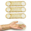 300Pcs Jewelry Beading Wire for Jewelry Making,KC Gold Jewelry Craft Wire Memory Wire Cuff for Jewelry Making DIY Bracelet Necklace Craft Supplies(0.6 mm Thickness,6 cm in Diameter) - color: KC Gold