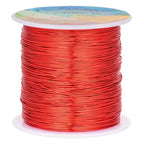203 Feet Tarnish Resistant Copper Wires 24 Gauge/0.5mm Jewelry Craft Wires Beading Wire for Jewelry Making, Wire Wrapping and Crafting (Red) - color: Red, size: 24 Gauge