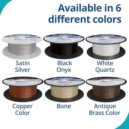 Soft Flex 21 Strand Beading Wire - Fine 0.14 Diameter - 30 Feet Design Wire - Satin Silver