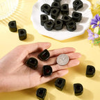 Craftora 30Pcs 20mm Black Large Letter Beads, Acrylic Big Alphabet Beads, Jumbo Initial Letter D Bead with Large Hole for Friendship Bracelets Keychain Bag Charms Shoelaces - color: Letter D