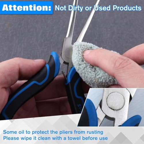 SPEEDWOX 6-Inch Mini Needle Nose Pliers for Jewelry Making Long Needle Nose Plier with Smooth Jaws Long Chain Nose Pliers Jewelry Plier for Jewelry Making, Bending Wire and Small Object Gripping - style: Needle Nose Pliers