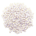 500PCS 4x7mm Acrylic Letter Beads F for Friendship Bracelets Jewelry Making, White Round Flat Acrylic with Golden Alphabet Beads for DIY Crafts Bracelets Necklaces Key Chains Phone Lanyard - color: F(Golden on White)