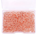 BEADIA Rose Gold Plated Jump Rings Non Tarnish 6mm 400pcs for Jewelry Making Findings - color: Rose Gold, size: 0.7x6mm