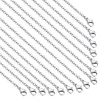 30 Pack 16 Inch Necklace Chain Stainless Steel Link Cable Chain Necklace with Lobster Clasps for DIY Jewelry Making - size: 16 Inches