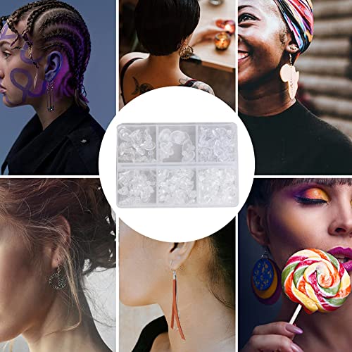 290pcs Silicon Earring Backs for Studs, Full Cover Earring Backs, 6 Styles Clear Hypoallergenic Rubber Earrings Safety Back Stopper Replacement Kit (Mixed Styles) - color: 6 Mixed Styles