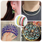Craftdady 25 Strands Faceted Rondelle Glass Beads 6 mm Colorful Briolette Glass Crystal Spacer Beads Tiny Loose Beads for Bracelet Necklace Jewelry Making DIY Supplies - size: 6mm