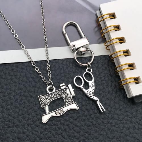 WOCRAFT 60pcs Antique Silver Sewings Bracelet Charms for Jewelry Making Sets DIY Necklace Bracelet Keychain Crafting Charms Kit Craft Supplies (SN911) - color: Antique Silver, size: Sewings Charms