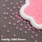 BONNY BOXX 1000PCs 6MM Jelly Light Pink Acrylic Round Beads, Smooth Transparent Acrylic Balls, Plastic Resin Gumball Bubblegum Chunky Beads for Necklace & Bracelet Making, Crafting Supplies - color: Jelly Light Pink, size: 6MM