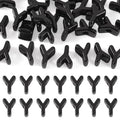 FASHEWELRY 30Pcs Acrylic Letter Y Beads with Large Hole Big Plastic Letter Blocks European Beads 3D Letters Chunky Vowel Initial Alphabet Bead for Key Chains Necklace DIY Arts Craft Projects - color: Black, size: Y