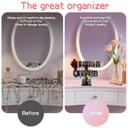 Two-layer T-shaped jewelry display stand, specifically designed for the display and organization of bracelets, bangles.Velvet material，Simple and elegant(Black Velvet) - color: Black Velvet