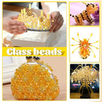 TOAOB 1000pcs Briolette Crystals Glass Beads 4mm 6mm 8mm Rondelle Faceted Spacer Beads Yellow Loose Beads for Bracelets Necklace Earrings Jewelry Making - color: Yellow