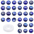 4mm 200pcs Natural Stone Round Beads Lapis Lazuli Genuine Stone Beading Loose Gemstone DIY Charm Smooth Beads for Bracelets Necklaces Earrings Hole Size 1mm (Lapis Lazuli 4mm) - color: Lapis Lazuli, size: 4mm