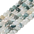 22pcs Faceted Heart Stone Beads Natural Tree Agate Bead 8mm Crystals and Healing Stones for Jewelry Making Supplies,Friendship Bracelet Kit,Love Gifts - color: Tree Agate