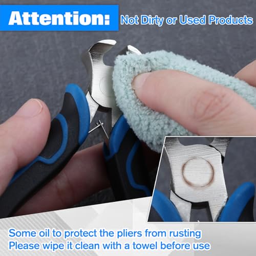 SPEEDWOX 4-Inch Mini End Cutting Pliers for Jewelry Making Mini End Nippers Cutters Pliers Jewelry Plier Nail Puller Plier Nail Remover Tool Staple Puller for Zipper Install Stops Repair - style: End Cutting Pliers