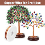 8 Pcs Copper Wire for Jewelry Making, 183ft × 0.5mm Solid Pure Copper Wire, Tarnish Resistant Beading Wires for Crafts, Jewelry Making, Electroculture Gardening
