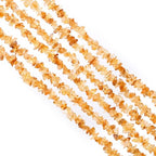 GM GemMartUSA Citrine Natural Raw Chip Beads Strands | Semi-Precious | AAA+ Quality 1 Strand 34” | DIY Bracelet Jewelry Making, Healing Crystal Craft| 4-6mm - Yellow-Color Gemstones (CHCI-70001) - color: Citrine (CHCI-70001)