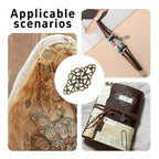 Hollow Filigree Charms - color: Antique Brass
