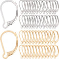 SUNNYCLUE 1 Box 100Pcs Real 24K Gold Plated Stainless Steel Earring Hooks Leverback Earring Findings French Ear Wires Earrings Clasps Lever Back Ear Hooks Leverbacks for Jewelry Making DIY Crafts - color: 100Pcs 24K Gold Plated & Stainless Steel