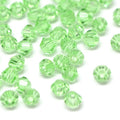 Perlin Preciosa Bohemian 3mm Crystal Glass Beads 100 pcs Czech Bicone Colorful Mix Beads for DIY Jewelry Making Double Cone Bead Bracelet Earring Necklace Crafting (Light Green) - color: Light Green