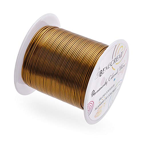 BENECREAT 18 Gauge 32 Yards Jewelry Beading Wire Tarnish Resistant Copper Wire for Beading Wrapping and Other Jewelry Craft Making, Antique Bronze - color: Antique Bronze, size: 18 Gauge