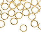 DanLingJewelry 500 pcs 304 Stainless Steel 25 Gauge Open Jump Rings 4mm for Jewelry Making Connectors Jewelry Finding Golden Color - color: 500 pcs - ф4mm δ 0.5mm - Golden