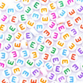 300Pcs Vowel Letter Beads E 4X7mm Single Round Alphabet Beads for Friendship Bracelets Making - color: Round - E