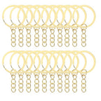 100Pcs Keychain Key Ring with Chain Bulk Split Key Chain,1.1 Inch Key Chains Parts with Open Jump Ring Connector for Jewelry Making Crafts (Gold) - color: 100Pcs Gold