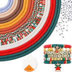 ADIIL 7200pcs Clay Beads Bracelet Making Kit, 6mm Polymer Heishi Beads for Jewelry Making, Friendship Bracelet Kit Birthday Gift for Adults Christmas - color: Christmas
