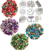 Adults Deluxe Jewelry Making Beads Mix Pliers Findings Starter Kit Gift Set