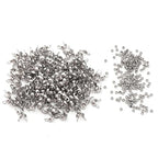 304 Stainless Steel Crimp Beads 2.0mm and End Caps 3.2x6.3mm Set 200pcs for Jewelry DIY Making and Repairing - color: Crimp Beads and End Caps Set, size: 2.0mm and 3.2x6.3mm