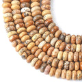 2x4MM 150PCS Picture Jasper Tube Rondelle Abacus Disk Spacer Loose Beads for Jewelry Making - color: Picture Jasper, size: 2x4mm abacus-shaped