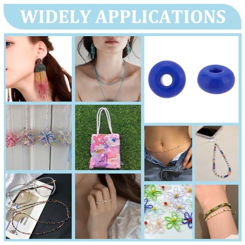 PH PandaHall 2000 Pcs 3mm Seed Beads, 8/0 Glass Seed Beads Round Small Pony Bead Waist Beads Mini Spacer Beads for Earring Bracelet Necklace Anklet Jewelry DIY Craft Making, Royal Blue - color: Blue-2000 Pcs