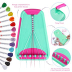 Rdfmy Friendship Bracelet Making Kit for Girls, Arts and Crafts Bracelets String Maker Kit for Kids Ages 8-12 Christmas Birthday Gifts Green - color: Green