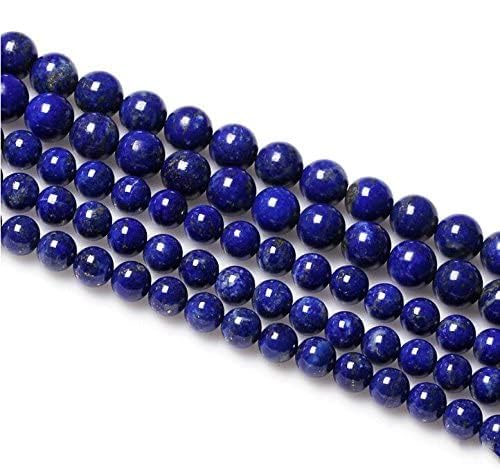 Lapis Lazuli Natural Stone Beads for Jewelry Making DIY Handmade Crafts (10mm, Blue Lapis Lazuli) - color: Blue Lapis Lazuli, size: 10mm