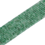 BEADIA Natural Green Aventurine Short Cylinder Beads 2x3mm 155pcs Tube Loose Semi Gemstone Beads for Jewelry Making Design - color: Green Aventurine