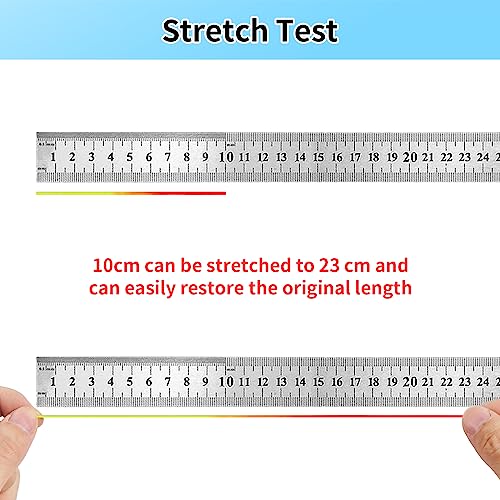 Ohtomber Bracelet String Elastic Cord - 2 Rolls 1MM Rainbow Stretchy String for Bracelet Making, Thread for Clay Beads, Jewelry, Necklaces, Sewing and Crafts