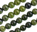 Perlin Taiwan Jade Gemstone Round Beads Taiwan Jade Polished Semi-Precious Gemstones Jewellery Beads Green Natural Stone for DIY Crafts Making Necklace Bracelet Earrings Accessories (8 mm - 15 Pcs) - size: 8mm, 15 Stück Poliert