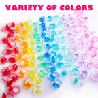 Niceup 150pcs Kids Plastic Gem Rings Bulk Toys Princess Party Favor Cupcake Topper Pinata Fillers Parade Throws Bulk Carnival Prizes Acrylic Gemstones Fake Jewel Treasure Toys Goodie Bag Fillers - style: Princess Ring (about 150pcs)