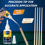 Pool Cue Tip Glue 100g, Quick Dry Billiard Cue Tip Glue for Pool Stick, Heavy Duty Super Adhesive for Snooker Cue, Pool Cue Accessories - No Tip Clamp Needed - size: 100g, style: Pool Cue Tip Glue