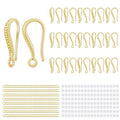 230PCS Earring Findings for Jewelry Making, 14K Gold Plated Earring Hooks ypoallergenic Fish Hooks for DIY Bulk Pack - color: 14K Gold-Thin Earring Hooks